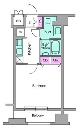 ピアネッタ汐留の物件間取画像